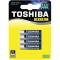Батерия алкална TOSHIBA LR03 4 броя на блистер