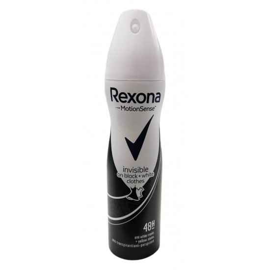 Дезодорант дамски Rexona invisible black and white 150 ml на супер цена от Domakina.com Дезодорант дамски Rexona invisible black and white 150 ml на супер цена от Domakina.com