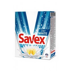 Прах за пране Savex 300г 2в1 WHITE Прах за пране Savex 300г 2в1 WHITE