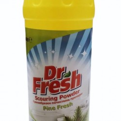 Dr. Fresh прахообразен почистващ препарат Pine Fresh жълт