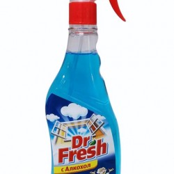 Dr. Fresh препарат за прозорци 500 ml спрей с алкохол син