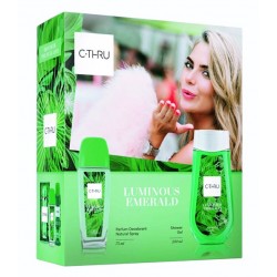Комплект C-THRU Luminous Emerald тоалетна вода 75 мл с душ гел 250 мл в кутия