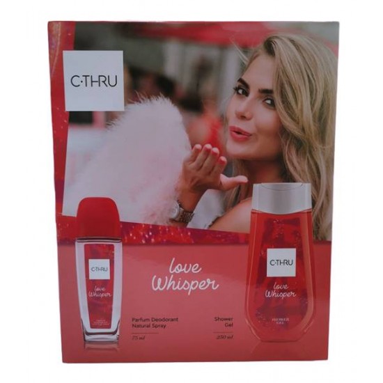 Комплект C-THRU Love Whisper тоалетна вода 75 мл с душ гел 250 мл в кутия на супер цена от Domakina.com