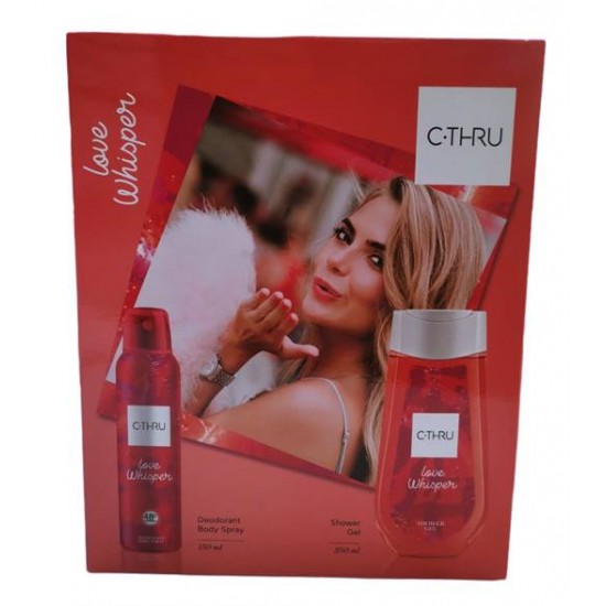 Комплект C-THRU Love Whisper дезодорант 150 мл с душ гел 250 мл в кутия на супер цена от Domakina.com